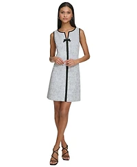 Women's Speckled Knit Jacquard Mini Dress