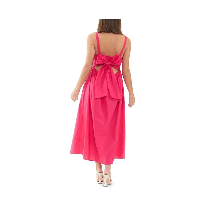 Ripe Maternity Tamara Tie Back Dress Hot Pink