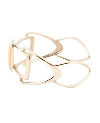 Barse Luster Genuine Yellow Agate Rectangle Cuff Bracelet