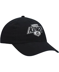 Men's '47 Brand Black Los Angeles Kings Team Clean Up Adjustable Hat