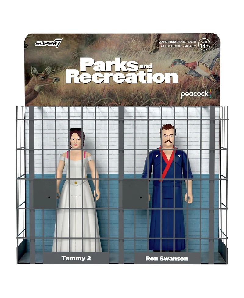 Super7 Ron and Tammy 2 Parks and Recreation Wedding Night ReAction Figures - Wave 2