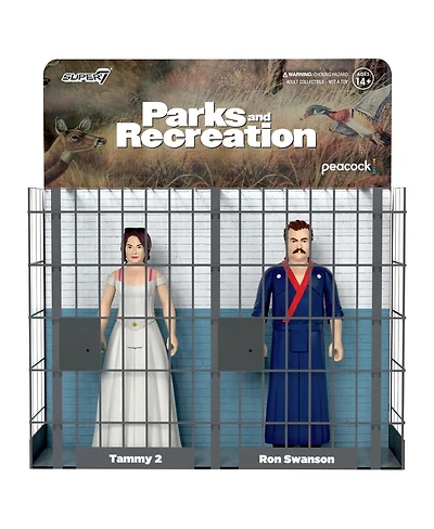 Super7 Ron and Tammy 2 Parks and Recreation Wedding Night ReAction Figures - Wave 2