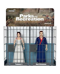 Super7 Ron and Tammy 2 Parks and Recreation Wedding Night ReAction Figures - Wave 2