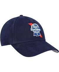 Men's American Needle Navy Pabst Blue Ribbon Roscoe Corduroy Adjustable Hat