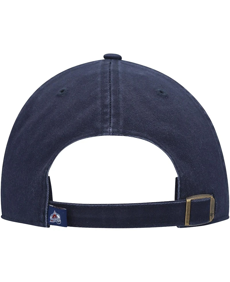 Men's '47 Brand Navy Colorado Avalanche Team Clean Up Adjustable Hat