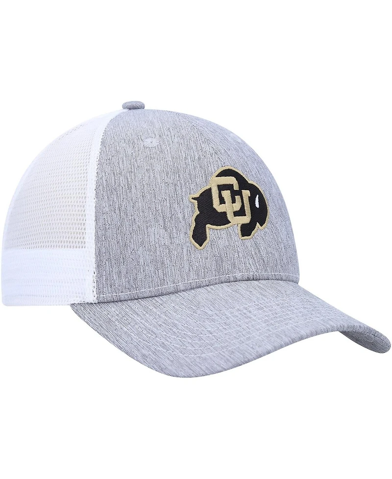 Men's Ahead Charcoal, White Colorado Buffaloes Brant Trucker Adjustable Hat