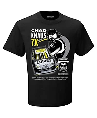 Men's Checkered Flag Sports Black Chad Knaus Nascar Hall of Fame Class 2024 T-shirt