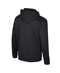 Men's Colosseum Black Alabama Crimson Tide Quarter-Zip Hoodie