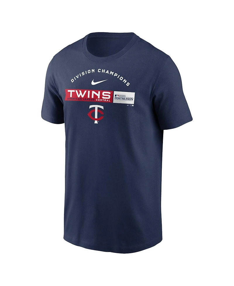Men's Nike Navy Minnesota Twins 2023 Al Central Division Champions T-shirt