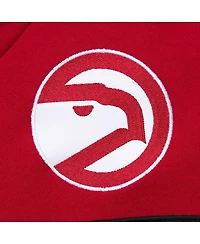 Men's Mitchell & Ness Gold, Red Atlanta Hawks Head Coach Pullover Hoodie
