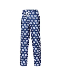 Women's Concepts Sport Royal New York Giants Gauge Allover Print Sleep Pants