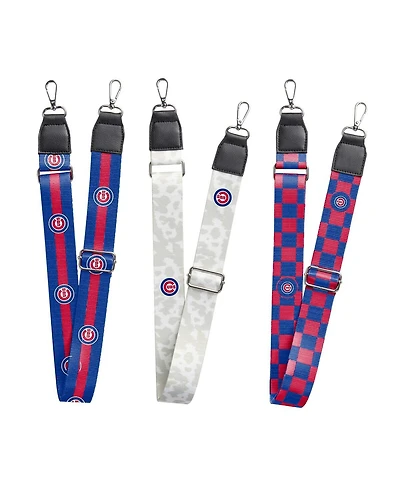 Men's and Women's Chicago Cubs 3-Pack Bag Strap Set