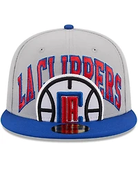 Men's New Era Gray, Royal La Clippers Tip-Off Two-Tone 59FIFTY Fitted Hat