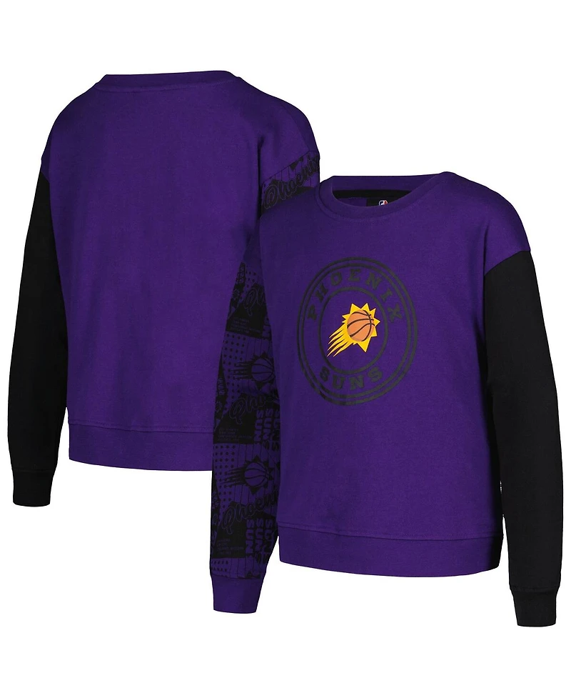 Girls Youth Purple Phoenix Suns Trifecta Pullover Sweatshirt