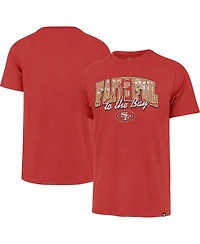 Men's '47 Brand Scarlet Distressed San Francisco 49ers Regional Franklin T-shirt