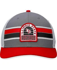 Men's Top of the World Gray, Red Illinois State Redbirds Aurora Trucker Adjustable Hat
