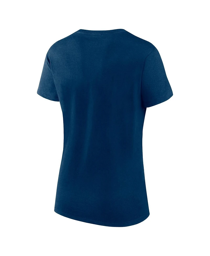 Women's Fanatics Navy, Gray Seattle Kraken Script T-shirt and Shorts Set