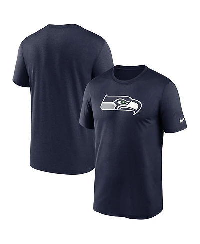 Men's Nike College Navy Seattle Seahawks Legend Logo Performance T-shirt
