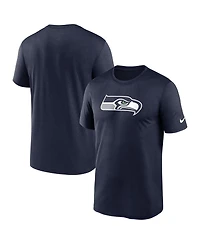 Men's Nike College Navy Seattle Seahawks Legend Logo Performance T-shirt