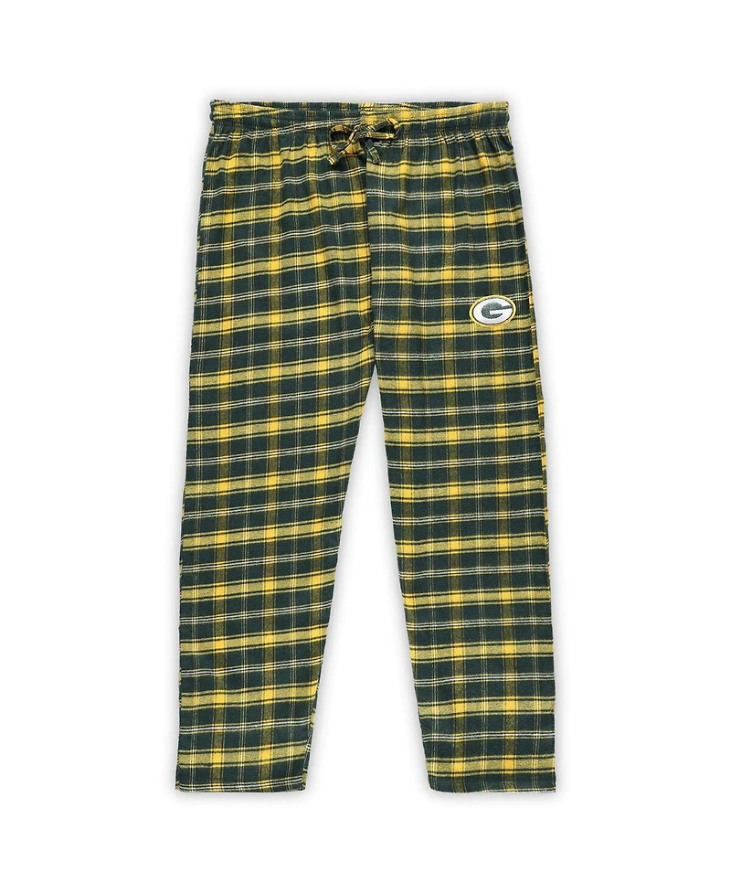Women's Concepts Sport Green Bay Packers Plus Badge T-shirt and Flannel Pants Sleep Set