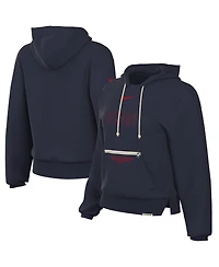 Women's Nike Navy Philadelphia 76ers Courtside Standard Issue Performance Pullover Hoodie