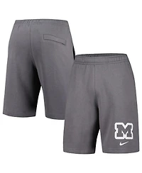 Men's Nike Gray Michigan Wolverines Fleece Shorts