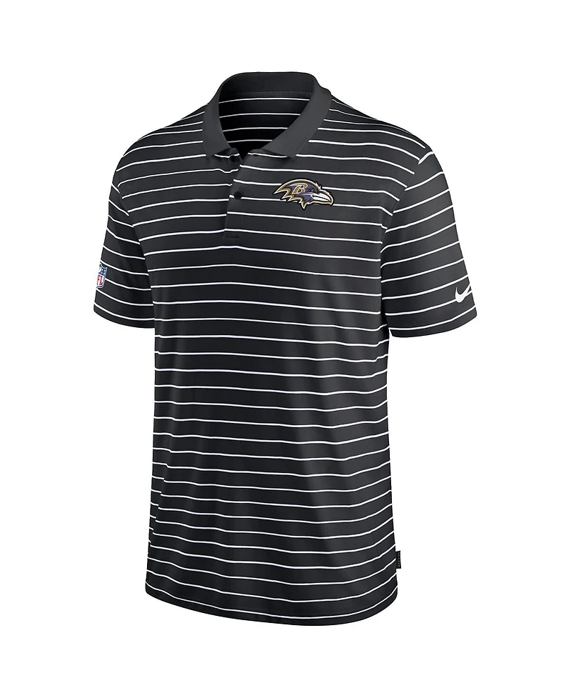 Men's Nike Black Baltimore Ravens 2022 Sideline Lock Up Victory Performance Polo Shirt