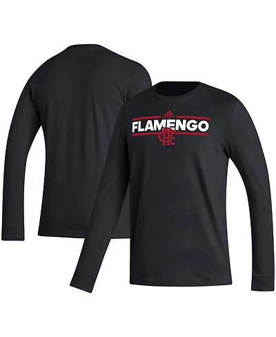 Men's adidas Black Cr Flamengo Dassler Long Sleeve T-shirt