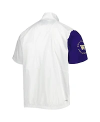 Men's adidas White Washington Huskies M Stm Aeroready Quarter-Zip Jacket