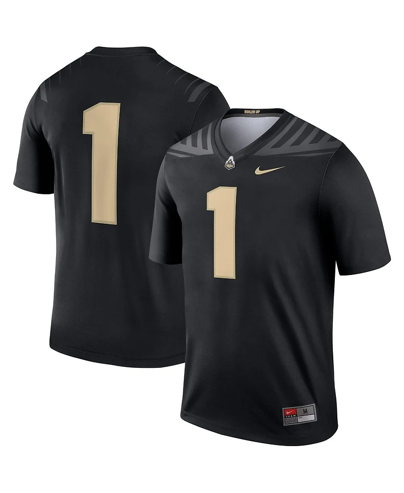Men's Nike #1 Black Purdue Boilermakers Legend Jersey