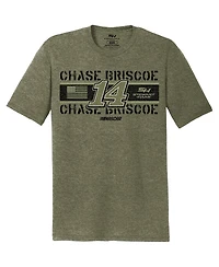 Men's Stewart-Haas Racing Team Collection Green Chase Briscoe Flag Tri-Blend T-shirt