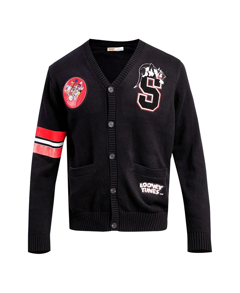 Men's Freeze Max Black Looney Tunes Sylvester Cardigan