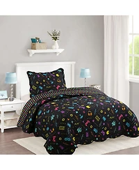 MarCielo Kids Boys Quilt Set Bedspread Coverlet Set A80 - Twin