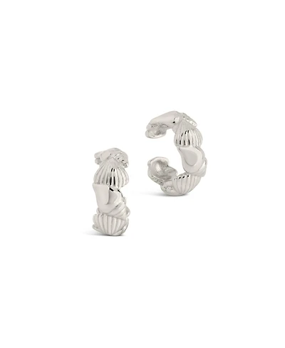 Sterling Forever Silver-Tone or Gold-Tone Curved Cali Ear Cuff, Set Of 2