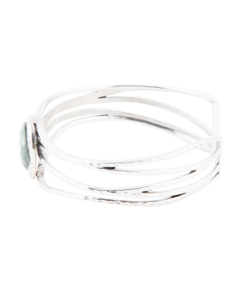 Barse Terra Genuine Seraphinite Kite Cuff Bracelet