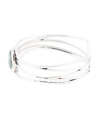 Barse Terra Genuine Seraphinite Kite Cuff Bracelet