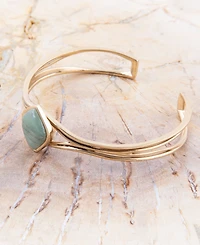 Barse Hush Genuine Aventurine Kite Cuff Bracelet