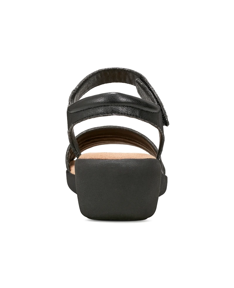 Easy Spirit Women's Kenton Strappy Low Wedge Sandals