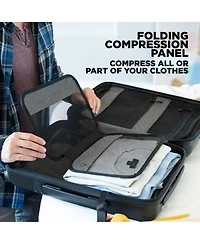 Nomatic Carry-On Pro - Hardside Spinner Wheel Luggage - Executive luggage with Laptop Compartment