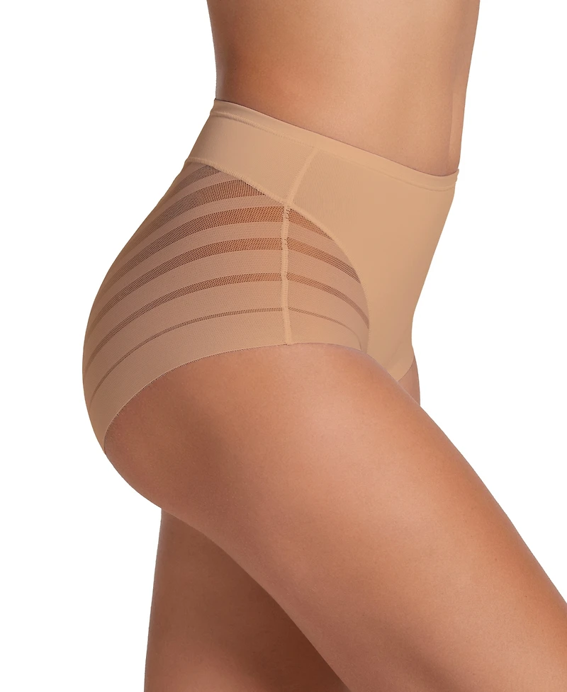 Leonisa Women's Lace Stripe Undetectable Classic Shaper Panty