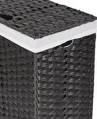 Seville Classics Handwoven Lidded Laundry Hamper