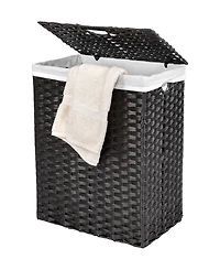 Seville Classics Handwoven Lidded Laundry Hamper