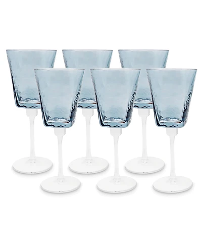 Vivience Hammered Wine Glasses, Set of 6