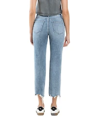 Flying Monkey Women's High Rise Cropped Straight Jeans