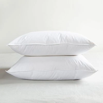 2 Pack Soft White Duck Feather Down Bed Pillow