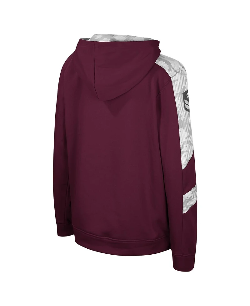 Big Boys Colosseum Maroon Minnesota Golden Gophers Oht Military-Inspired Appreciation Cyclone Digital Camo Pullover Hoodie