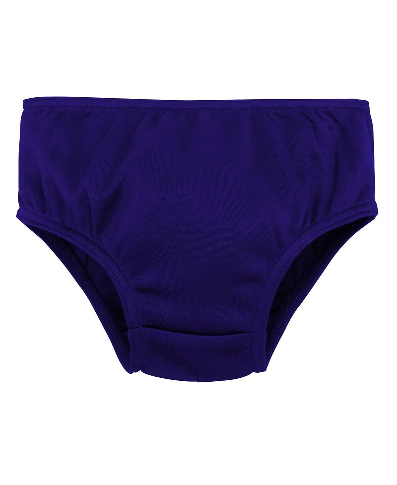 Girls Toddler Purple Baltimore Ravens Cheer Captain Dress with Bloomers
