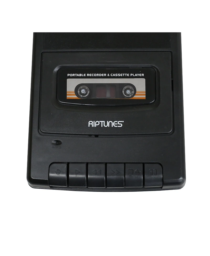 Riptunes Cassette Player and Recorder. Black