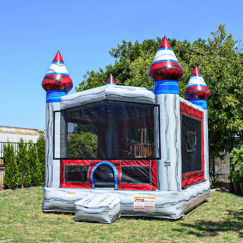 JumpOrange Titanium Commercial Grade Bounce House 13x13 for Kids and Adults (with Blower), Basketball Hoop, Outdoor Indoor, Bouncer Jumper, Birthday P
