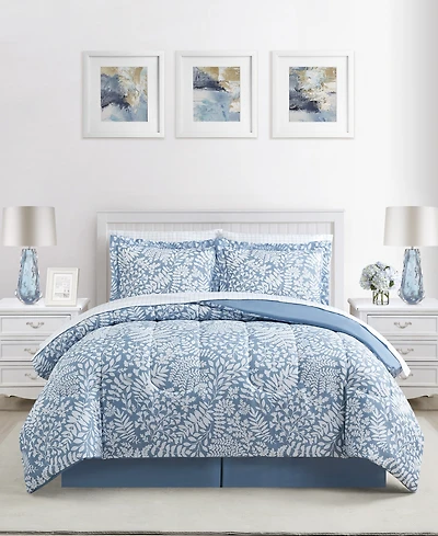 Sunham Botanica 8-Pc. Printed Reversible Comforter Set, Exclusively at Macy's